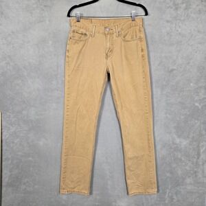 Levis 514 Pants Mens‎ 30x32 (30x30) Beige Khaki Tan Jeans